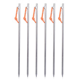iBasingo titanium stake 20cm ultralight securing a tent on firm ground