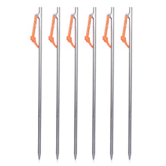 iBasingo titanium stake 20cm ultralight securing a tent on firm ground