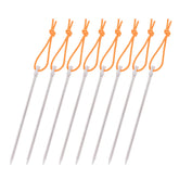 iBasingo titanium tent peg 16.5 cm ready for secure campsite anchoring.