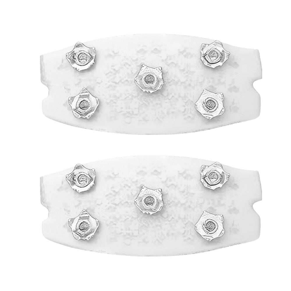 Ice Cleats with durable spikes provide secure traction on icy trails.