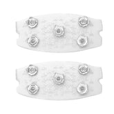 Ice Cleats with durable spikes provide secure traction on icy trails.