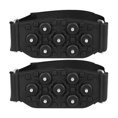 Ice Crampons traction on ice with steel studs for secure grip.