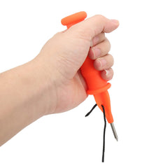Ice safety picks with built-in emergency whistle