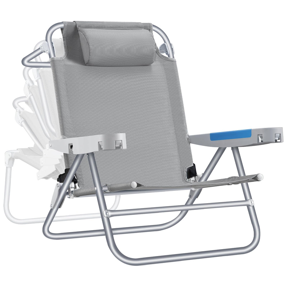 ICECO backpacking beach chair in 5-position recliner for versatile outdoor seating