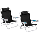 ICECO beach chair folded with strap for easy transport