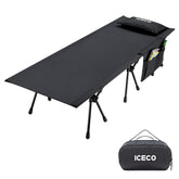 ICECO XL camping cot assembly in minutes for quick outdoor setup
