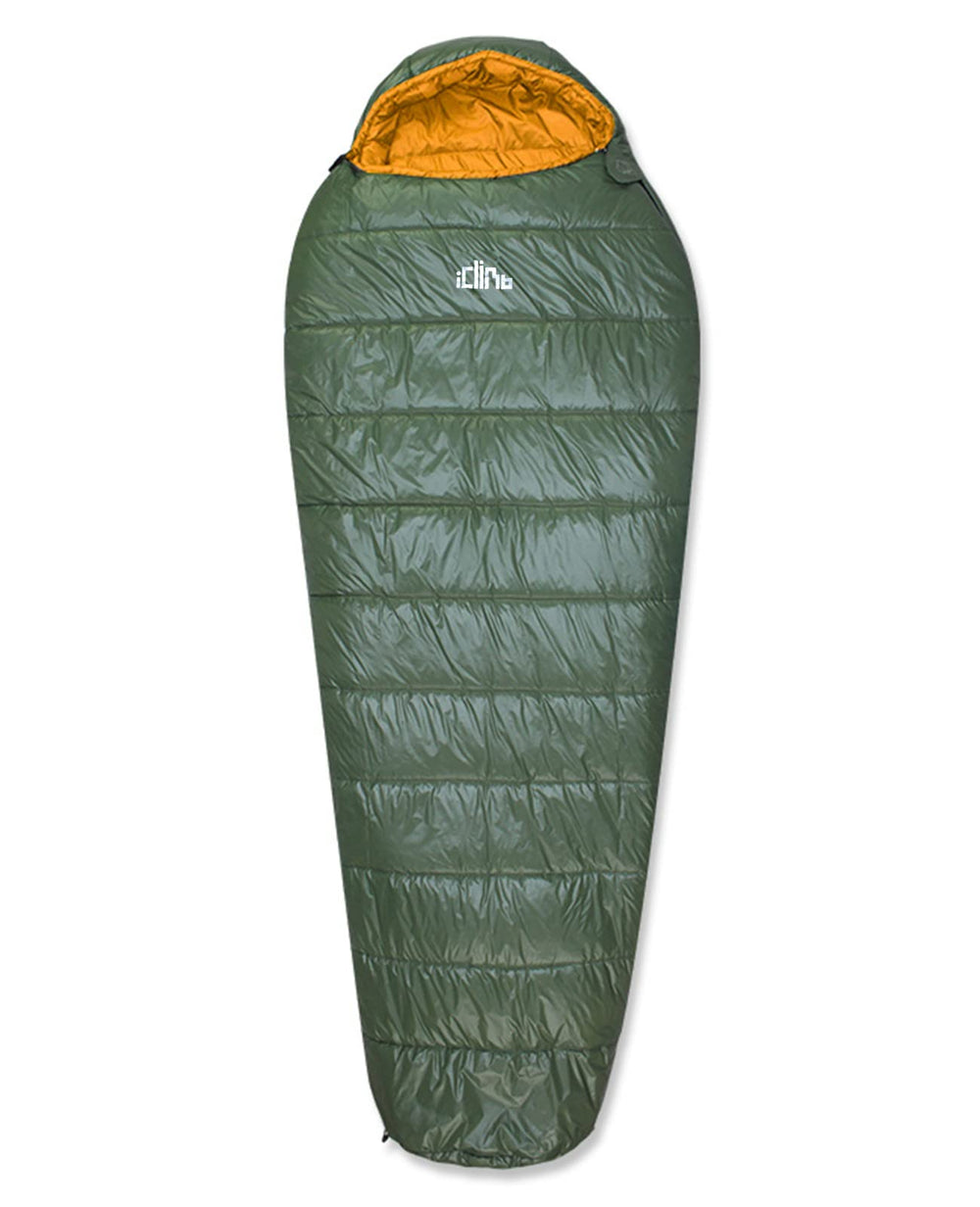 iClimb 3M Thinsulate sleeping bag top view highlights compact warmth