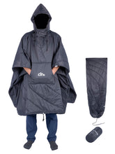 iClimb hooded 3M Thinsulate blanket-poncho for outdoor warmth