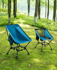 iClimb lightweight durable blue frame emphasizes portable, sturdy outdoor seating