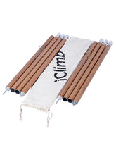 iClimb strong elegant alu tarp poles setup for stable shelter in windy conditions.
