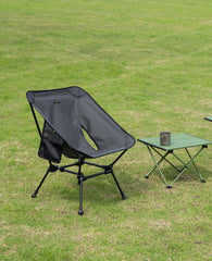 iClimb ultralight chair square-frame design enhances stability for outdoor lounging