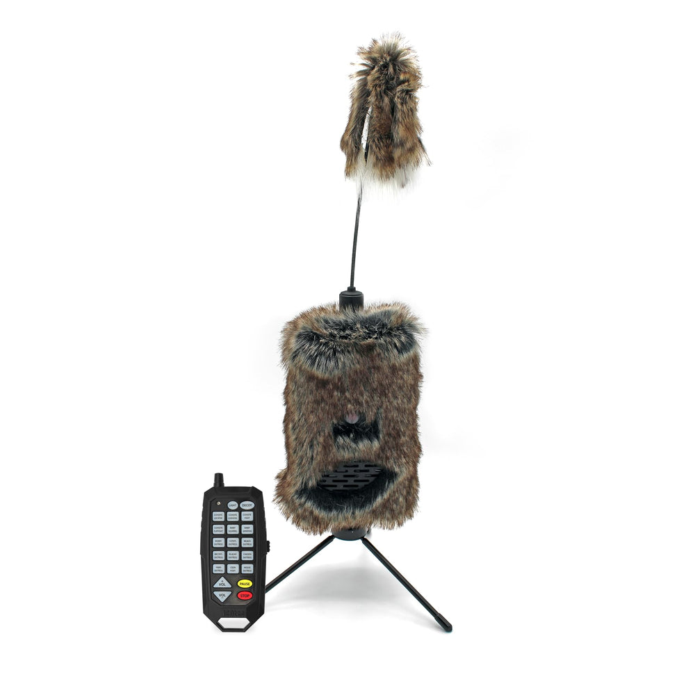 Icotec Furnado predator caller field setup extends hunting range for better shot opportunities