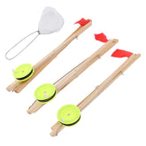 ICRPSTU ice fishing flag set with three flags for reliable ice signaling