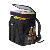 iculbag insulated-backpack-cooler back view shows rugged outdoor durability.