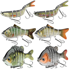IEVEI 6-piece fishing lures set for freshwater and saltwater