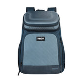 Igloo 18 Can Evergreen Blue Backpack front view showing a compact cooling option for day trips
