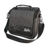 Igloo 5-quart ice chest in gray-black with handlebar attachments for on-the-go cooling.