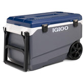 Igloo 90-quart MaxCold Latitude cooler with all-terrain wheels for beach trips