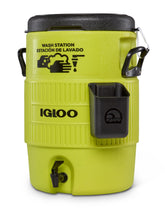 Igloo hardsided commercial handwash station 10-gallon front view for rugged field use.