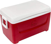 Igloo Island Breeze 48qt cooler front view highlights its elevated design for easy access.