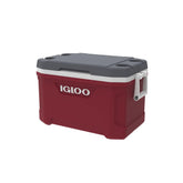 Igloo Latitude 52 Ind Red cooler with rugged exterior for outdoor adventures