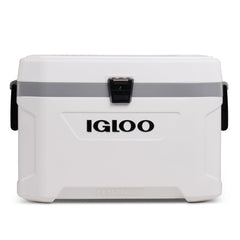 Igloo Marine Ultra Cooler front view highlights rugged boat-ready exterior