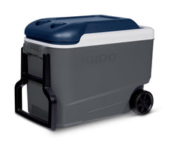 Igloo Maxcold 40 Roller front view ash grey for rugged outdoor cooling