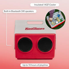 Igloo Playmate Kool Tunes speaker detail highlighting premium bass drivers.