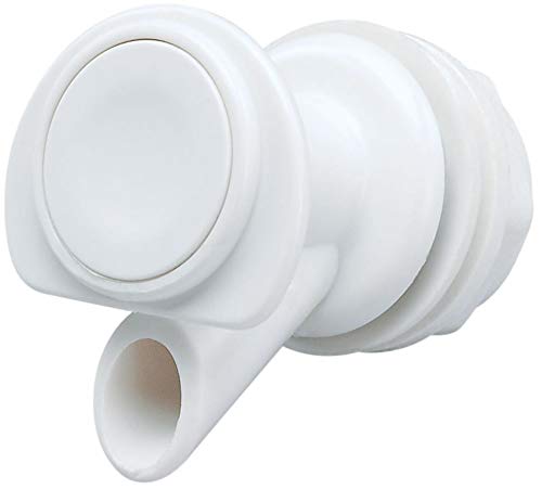Igloo replacement spigot shown on cooler for smooth, leak-free pours