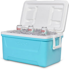 Igloos Ultratherm insulation keeps ice cold longer on hot days.