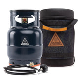 Ignik gas growler deluxe 5-lb tank ready for portable camping stove use