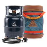 Ignik Gas Growler Deluxe 5-Pound propane tank ready for camping use.