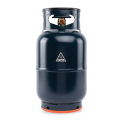 Ignik refillable gas growler 10lb blue front view for eco-friendly camping fuel.