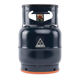Ignik refillable gas growler blue front view shows portable camping fuel option