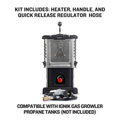 Ignik Skullet Deluxe built-in ignitor for quick, reliable lighting during camping.