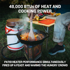 Ignik Skullet Deluxe tip-over safety switch adds confidence while cooking outside.