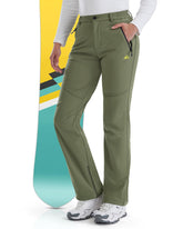 IGOLUMON Snow Ski Pants front view highlighting waterproof fleece-lined warmth for cold outdoor days.