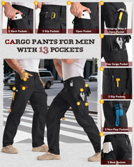 IGOLUMON cargo pants reinforced stitching and gusset ensure longevity and flexibility.