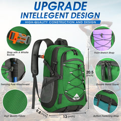 IGOLUMON packable backpack folded into its own pocket for compact storage