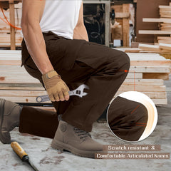 IGOLUMON StretchCargo Pants back pocket shows secure, easy-phone storage on the go.