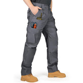 IGOLUMON StretchTactical Pants fabric close-up showing durable ripstop for rugged outdoor use