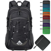 IGOLUMON hiking backpack 40L foldable design for compact storage in your pack.