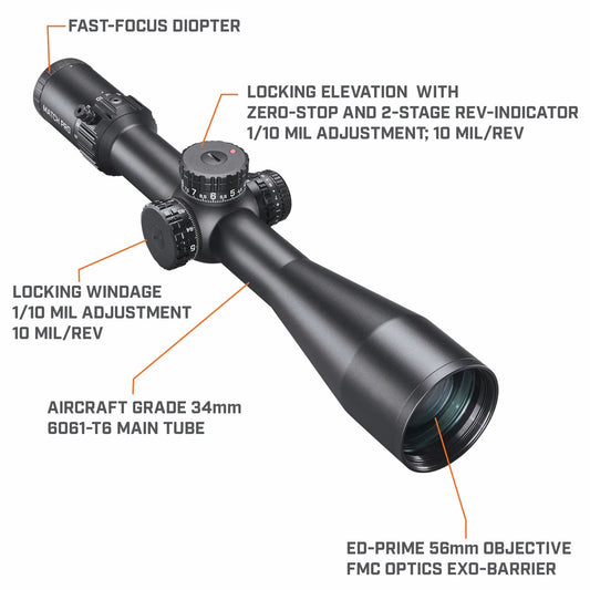 Illuminated Deploy MIL 2 reticle with brightness levels