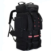 ILOOXI hiking backpack 130L front view showing large capacity for multi-day trips