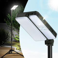KIALUSH 10000lm Dimmable Rechargeable Work Light – 15000mAh, Detachable Light, 72-inch Telescopic Tripod, Type-C & Solar