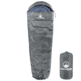 wakeman mummy sleeping bag black closed hood for warmth on chilly nights