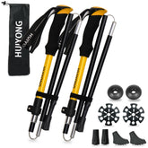 HUINING Foldable Hiking Poles – Ultralight Aluminium Trekking Poles, 110-130 cm