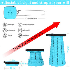 Fishboy Upgraded Collapsible Stool — 400 lbs, Lightweight & Portable