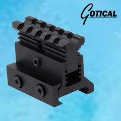 Gotical Picatinny Riser Mount - Adjustable Height, Quick Release | 1.57in L, 5 Slots, Rise 0.9-1.2in (PO1 Quick Release)