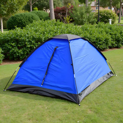 IMMT ST 1-person tent blue, easy assembly for quick shelter setup.